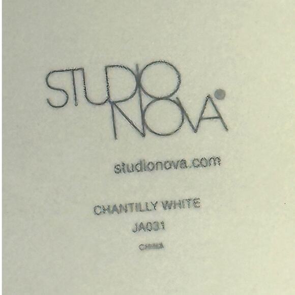 Chantilly White Graphic Studio Nova Embossed 9" Serving Pitcher - Picture 7 of 7